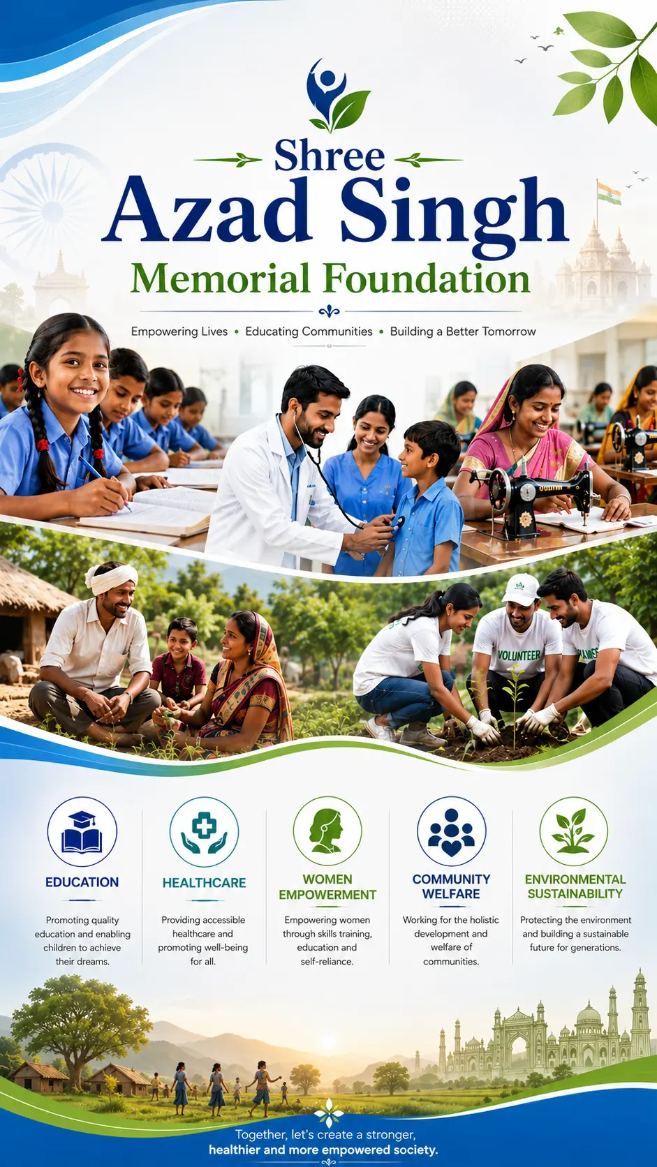 Shree Azad Singh Foundation Logo
